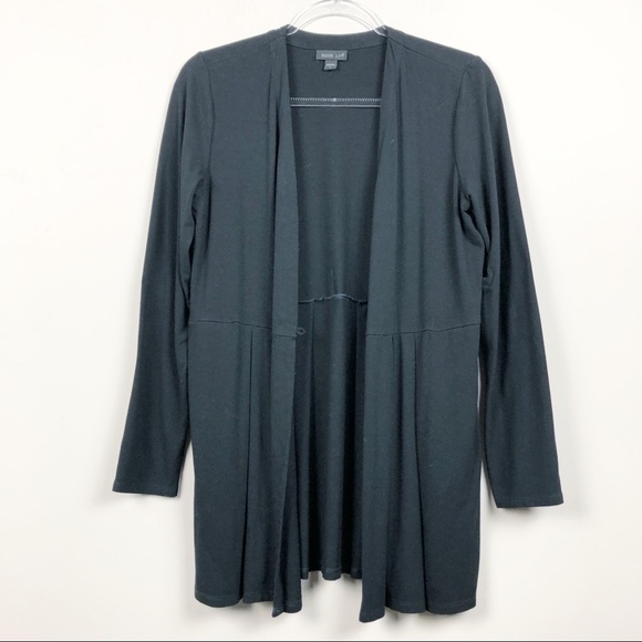 J. Jill Sweaters - J. Jill Wearever Collection Black Pleated Cardigan